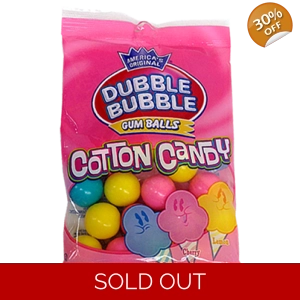 Dubble Bubble Gum Balls Cotton Candy - 113g Bag